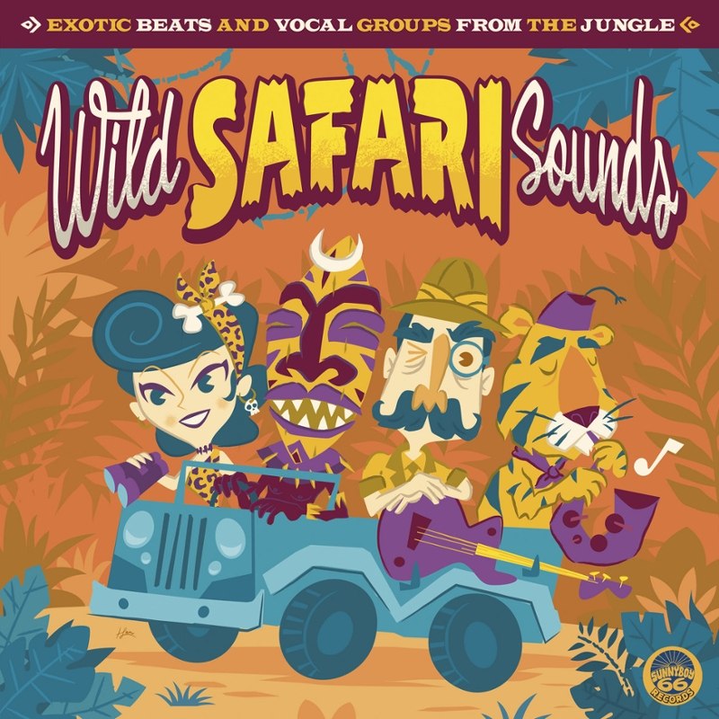 V/A - Wild Safari Sounds (exotic beats and vocal groups from the jungle) (olive green) LP